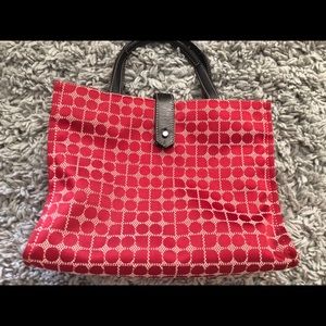 Vintage Kate Spade Dot Noel Red Handbag